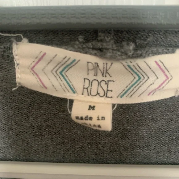 Pink Rose Hooded Cardigan - Size Medium - Picture 3 of 3